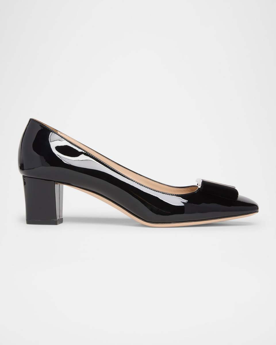 Audrey Patent Bow Ballerina Pumps